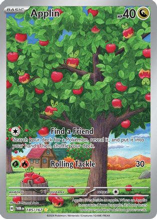 Applin - 185/167 (185) Illustration Rare Holofoil
