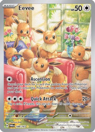 Eevee - 188/167 (188) Illustration Rare Holofoil