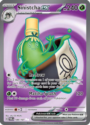 Sinistcha ex - 189/167 (189) Ultra Rare Holofoil