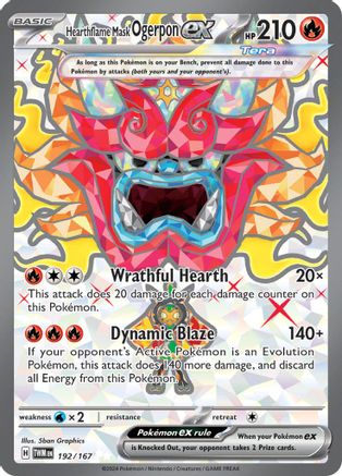 Hearthflame Mask Ogerpon ex - 192/167 (192) Ultra Rare Holofoil