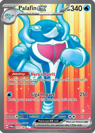 Palafin ex - 193/167 (193) Ultra Rare Holofoil