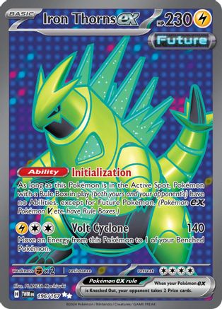 Iron Thorns ex - 196/167 (196) Ultra Rare Holofoil