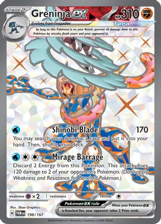 Greninja ex - 198/167 (198) Ultra Rare Holofoil