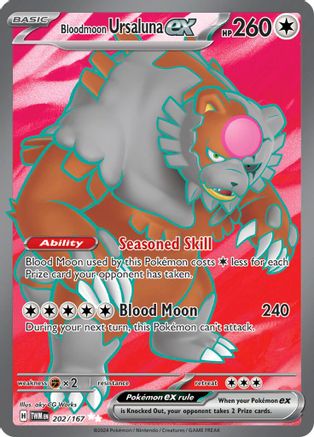 Bloodmoon Ursaluna ex - 202/167 (202) Ultra Rare Holofoil