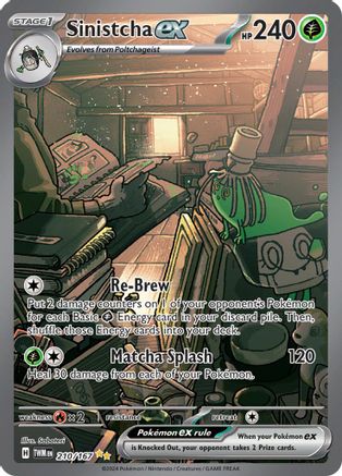 Sinistcha ex - 210/167 (210) Special Illustration Rare Holofoil
