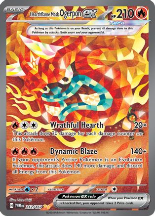 Hearthflame Mask Ogerpon ex - 212/167 (212) Special Illustration Rare Holofoil