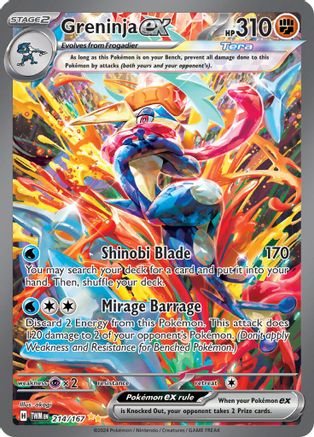 Greninja ex - 214/167 (214) Special Illustration Rare Holofoil