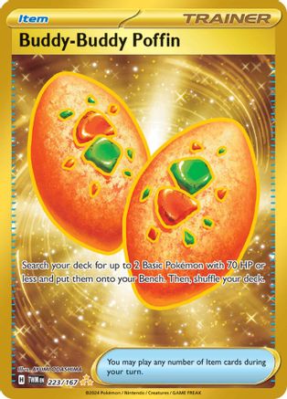 Buddy-Buddy Poffin (223) Hyper Rare Holofoil