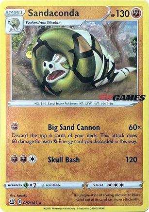 Sandaconda - 082/163 (EB Games Exclusive) (82) Promo Holofoil