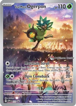 Teal Mask Ogerpon - 123 (Pokemon Center Exclusive) (123) Promo Holofoil