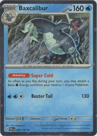 Baxcalibur - 060/193 (Cosmos Holo) (60) Promo Holofoil