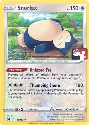 Snorlax - 143/196 (143) Rare