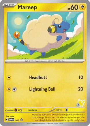 Mareep - Pikachu 2 (107) Promo