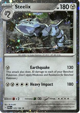 Steelix - 125/182 (Cosmos Holo) (125) Rare Holofoil