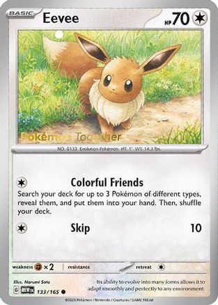 Eevee - 133/165 (Pokemon Together) (133) Promo