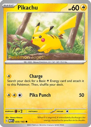 Pikachu - 025/165 (Pokemon Together) (25) Promo
