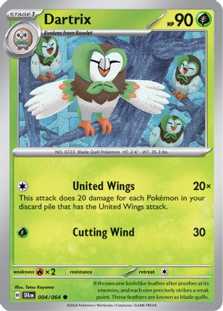 Dartrix (4) Common Reverse Holofoil