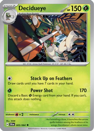 Decidueye (5) Uncommon Reverse Holofoil