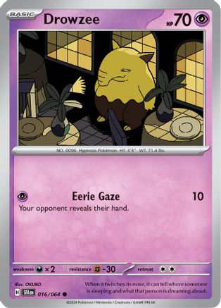 Drowzee (16) Common Reverse Holofoil