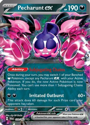 Pecharunt ex - 039/064 (39) Double Rare Holofoil