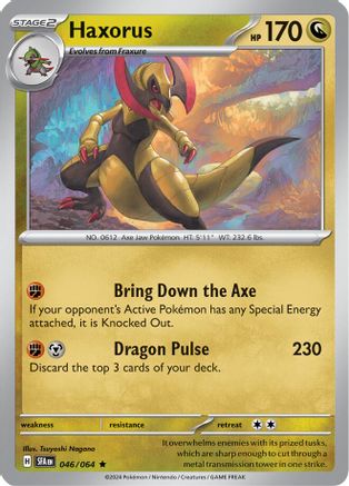 Haxorus (46) Rare Reverse Holofoil