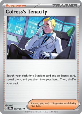 Colress's Tenacity - 057/064 (57) Uncommon Reverse Holofoil