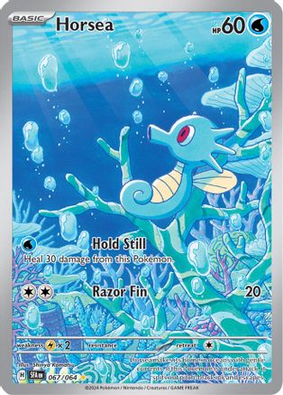 Horsea - 067/064 (67) Illustration Rare Holofoil