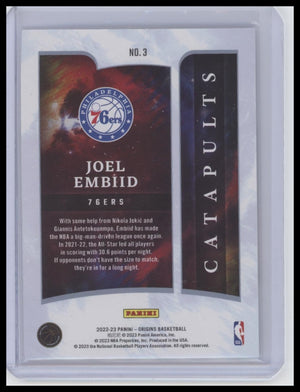 2022-23 Panini Origins #3 Joel Embiid Catapults