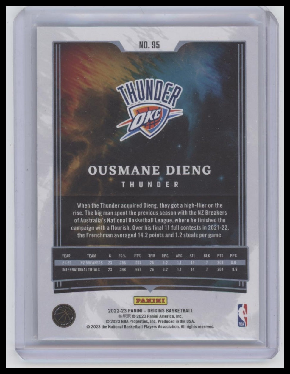 2022-23 Panini Origins #95 Ousmane Dieng
