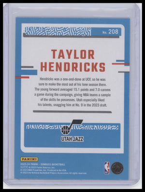 2023-24 Donruss #208 Taylor Hendricks Green Laser Holo
