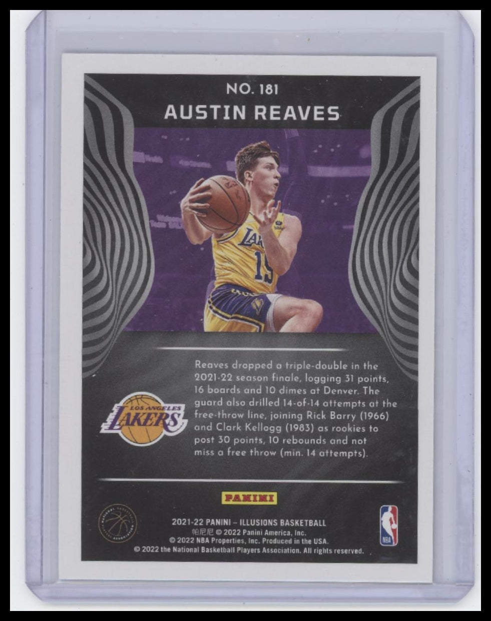 2021-22 Panini Illusions #181 Austin Reaves
