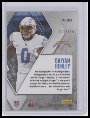 2023 Panini Phoenix #183 Daiyan Henley Pink #/199