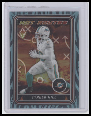 2023 Panini Phoenix #HR-28 Tyreek Hill Hot Routes Teal #/150
