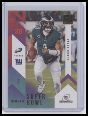 2023 Donruss #RTSBD-JH Jalen Hurts Road to the Super Bowl Divisional Round