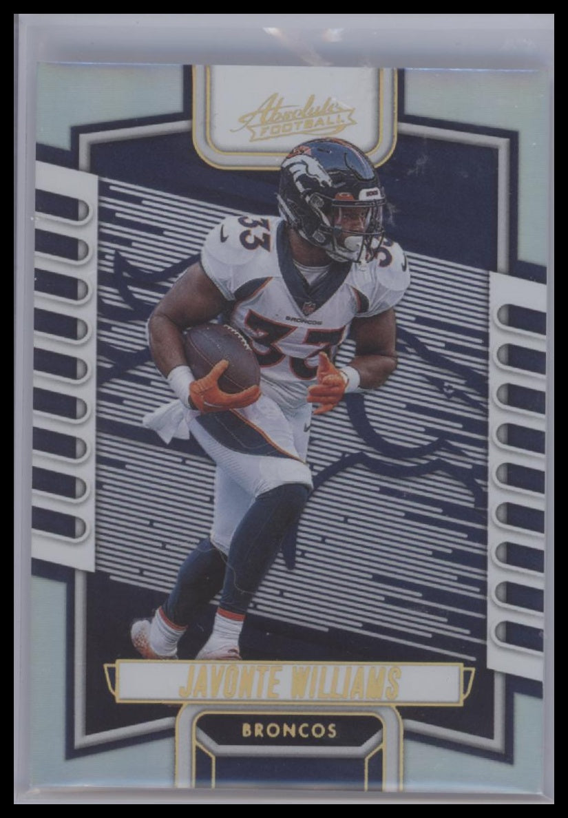 2023 Panini Absolute #54 Javonte Williams Blue