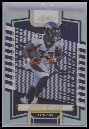 2023 Panini Absolute #54 Javonte Williams Blue