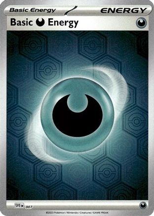 Basic Darkness Energy (Reverse Holofoil) (7) Common Reverse Holofoil