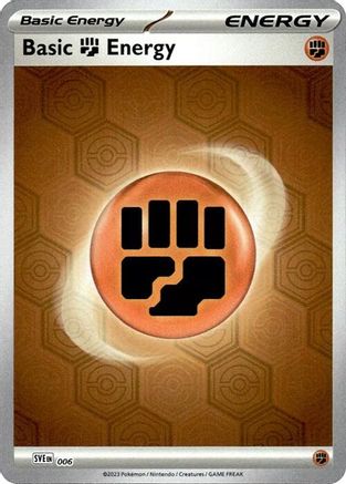 Basic Fighting Energy (6) Common Reverse Holofoil