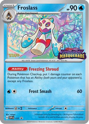 Froslass - 117 [Staff] (117) Promo Holofoil