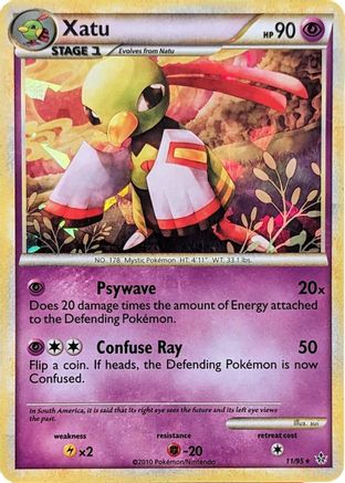 Xatu - 11/95 (Cracked Ice Holo) (11) Holo Rare Holofoil