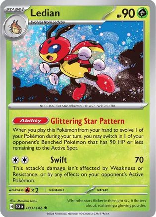 Ledian - 003/142 (3) Rare Reverse Holofoil