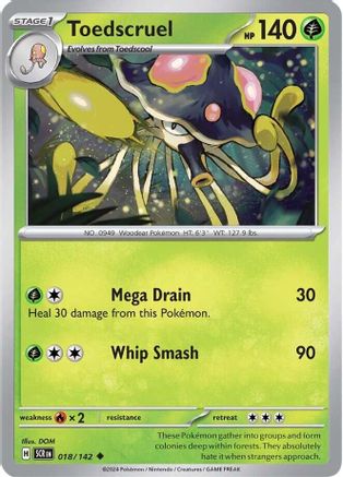 Toedscruel (18) Uncommon Reverse Holofoil
