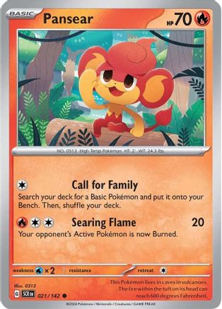 Pansear (21) Common Reverse Holofoil