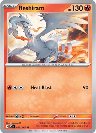 Reshiram (22) Uncommon Reverse Holofoil