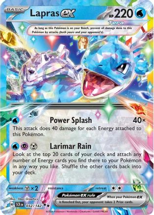 Lapras ex - 032/142 (32) Double Rare Holofoil