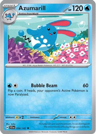 Azumarill (34) Uncommon Reverse Holofoil