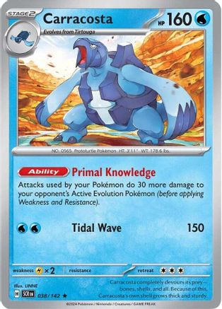 Carracosta (38) Rare Holofoil