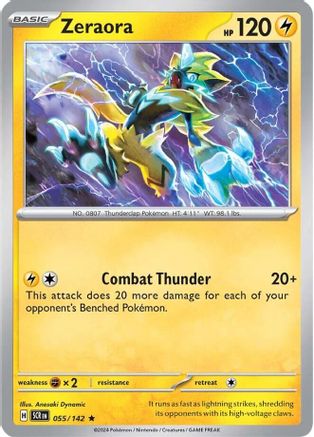 Zeraora - 055/142 (55) Rare Reverse Holofoil