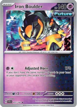Iron Boulder (71) Rare Reverse Holofoil
