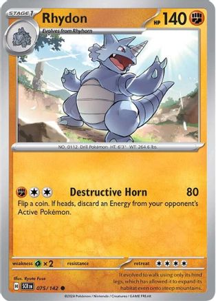 Rhydon (75) Common Reverse Holofoil
